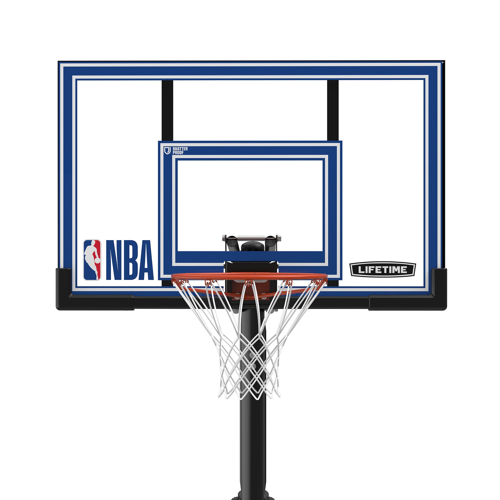לוח פוליקרבונט 52 אינץ' במתקן הסל Lifetime NBA
