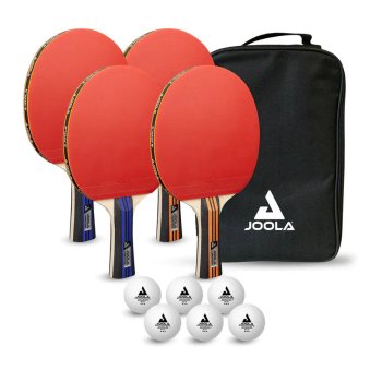 סט טניס שולחן Joola Family Advanced - 4 מחבטים, כדורים ותיק