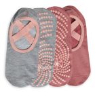 גרבי יוגה (2 זוגות) GRIPPY BARRE SOCK VERY CORAL