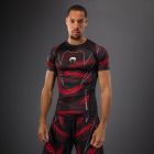 ראשגארד קצר Venum Matupa Short Sleeve Rashguard - Black/Red/Silver