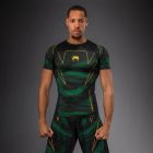ראשגארד קצר Venum Matupa Short Sleeve Rashguard - Black/Green/Gold