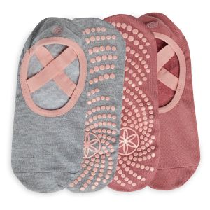 גרבי יוגה (2 זוגות) GRIPPY BARRE SOCK VERY CORAL