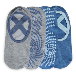 גרבי יוגה (2 זוגות) GRIPPY BARRE SOCK HIGH TIDE