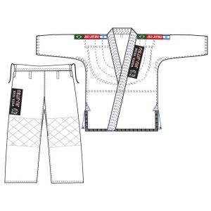 חליפת ג'וג'יטסו 550 White Tiger White