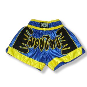 מכנסי איגרוף תאילנדי (מגוון מידות) White Tiger Yellow/Blue