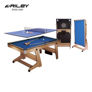 Riley ריילי שולחן ביליארד דגם Jimmy White6 פיט מתקפל כולל שולחן טניס וחצי מטרה