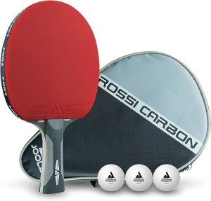 מחבט טניס שולחן Joola Rosskopf Carbon עם נרתיק ו-3 כדורים